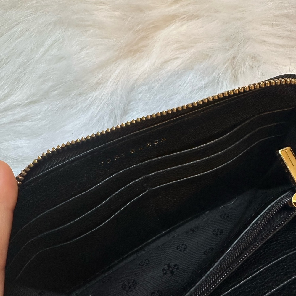 Tory Burch Landon black leather continental wallet - Picture 7 of 12